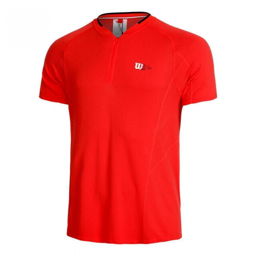 Camiseta Wilson Bela Seamless Ziphnly 2.0 Rojo - Barata Oferta Outlet