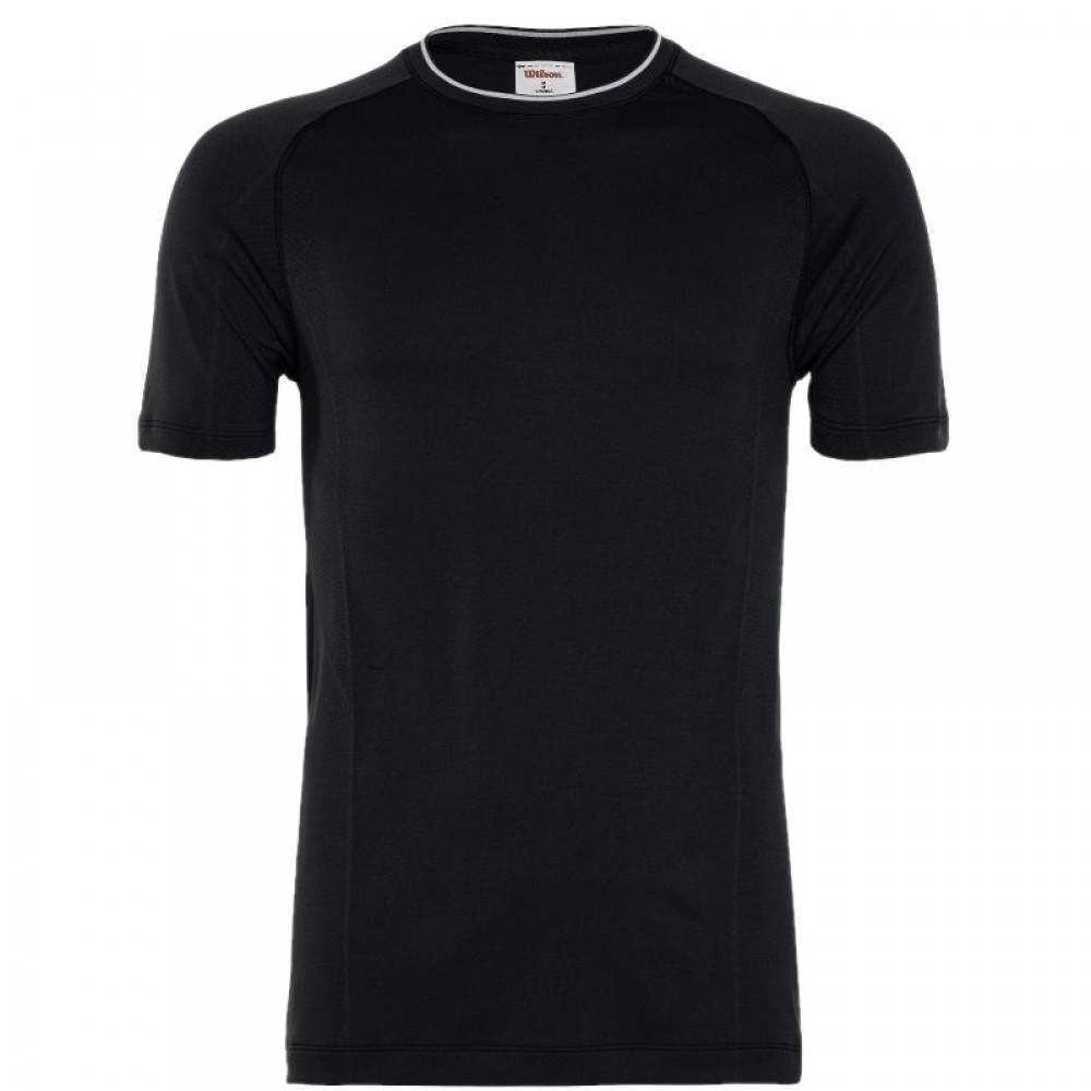 Camiseta Wilson Team Seamless Crew Negro