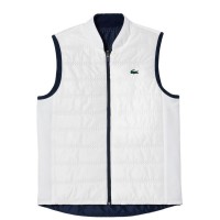 Gilet femme Lacoste Slim Fit bleu marine blanc