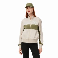 Casaco Lacoste Ultra Dry Cinzento Khaki Verde Mulher