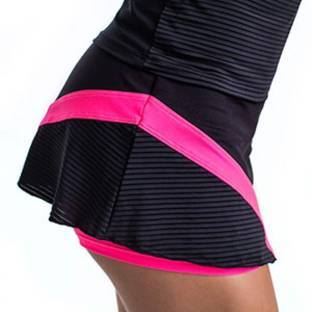 Falda BB Kandy Negro Rosa - Barata Oferta Outlet