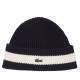 Lacoste Navy Blue White Wool Hat