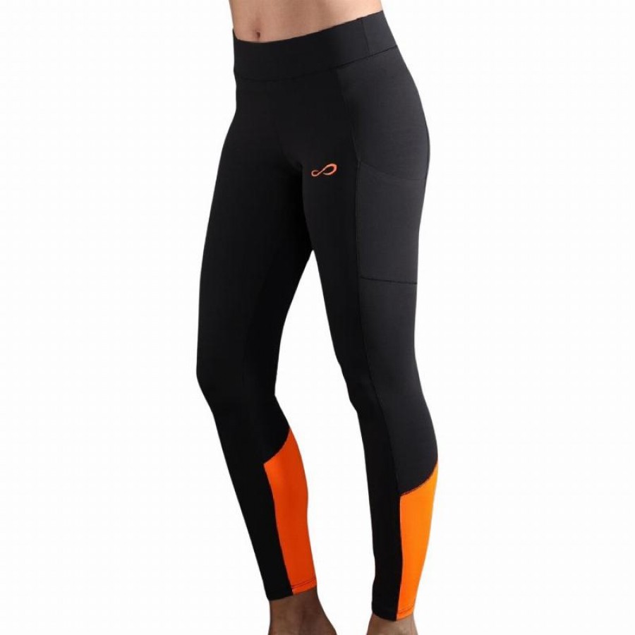 Mallas Endless Lift Negro Naranja