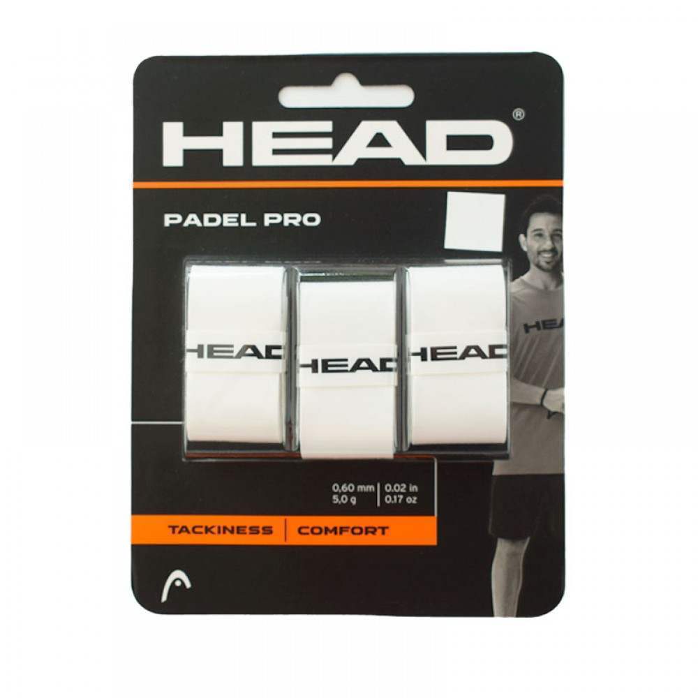 Overgrips Head Padel Pro White 3 Unidades