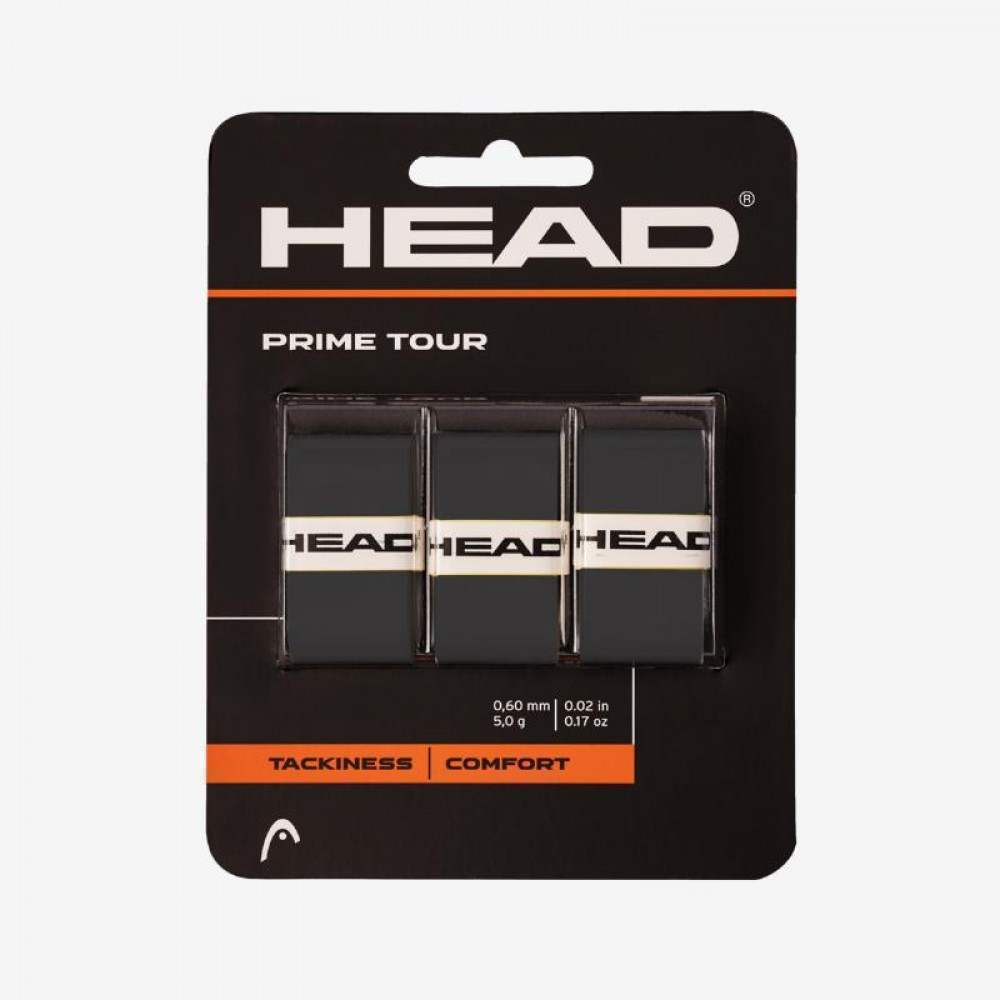 Overgrips Head Prime Tour Negro 3 Unidades - Barata Oferta Outlet