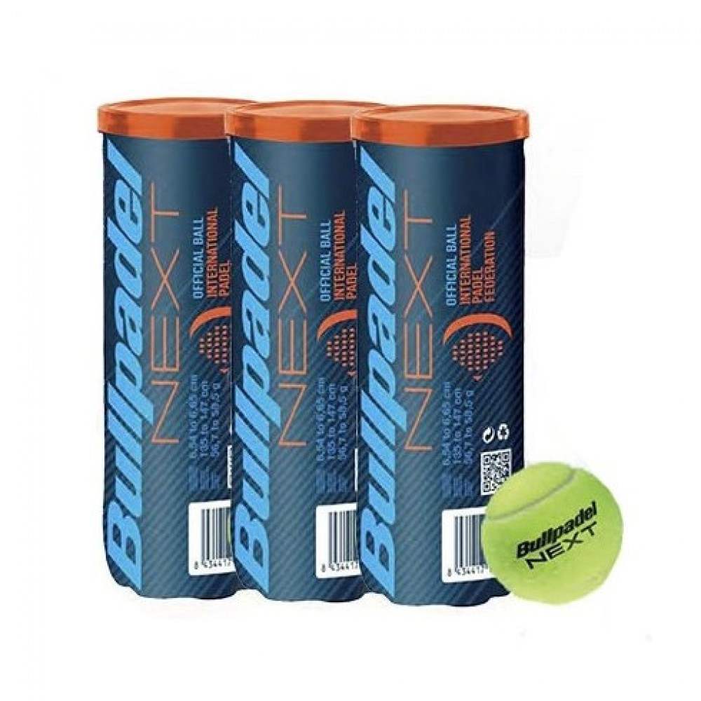 Pack de 3 Botes de Pelotas Bullpadel FIP Next - Barata Oferta Outlet