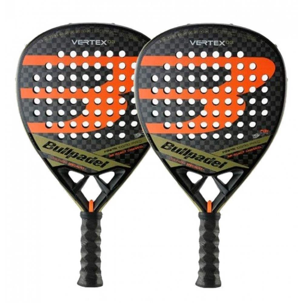 Pack Bullpadel Tello Chingotto Vertex 03 X2 Tennisschlager