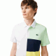 Polo Lacoste Regular Fit Reciclado Blanco Verde