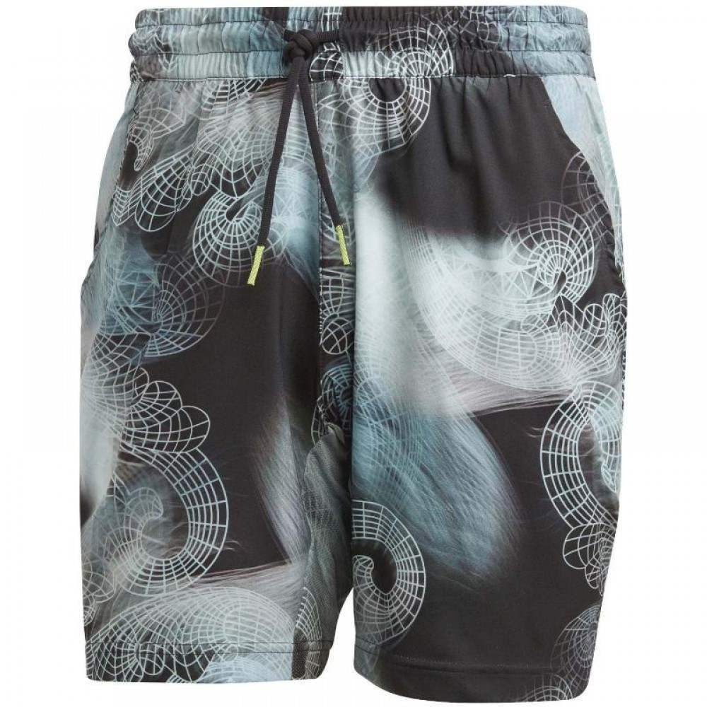 Short Adidas Printed Ergo Negro Turquesa - Barata Oferta Outlet