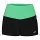 Short Head Dynamic Negro Verde Mujer