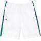 Short Lacoste Sport Rayas Laterales Blanco Verde - Barata Oferta Outlet