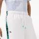 Short Lacoste Sport Rayas Laterales Blanco Verde - Barata Oferta Outlet