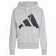 Sudadera Adidas Essentials Gris Negro