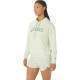 Asics Sweatshirt Logo Grand Vert Clair Femmes