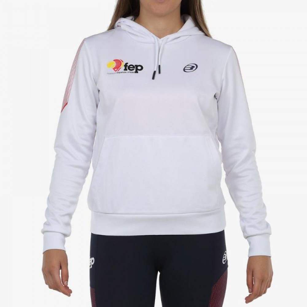 Sudadera Bullpadel FEP Evoca Blanco - Barata Oferta Outlet