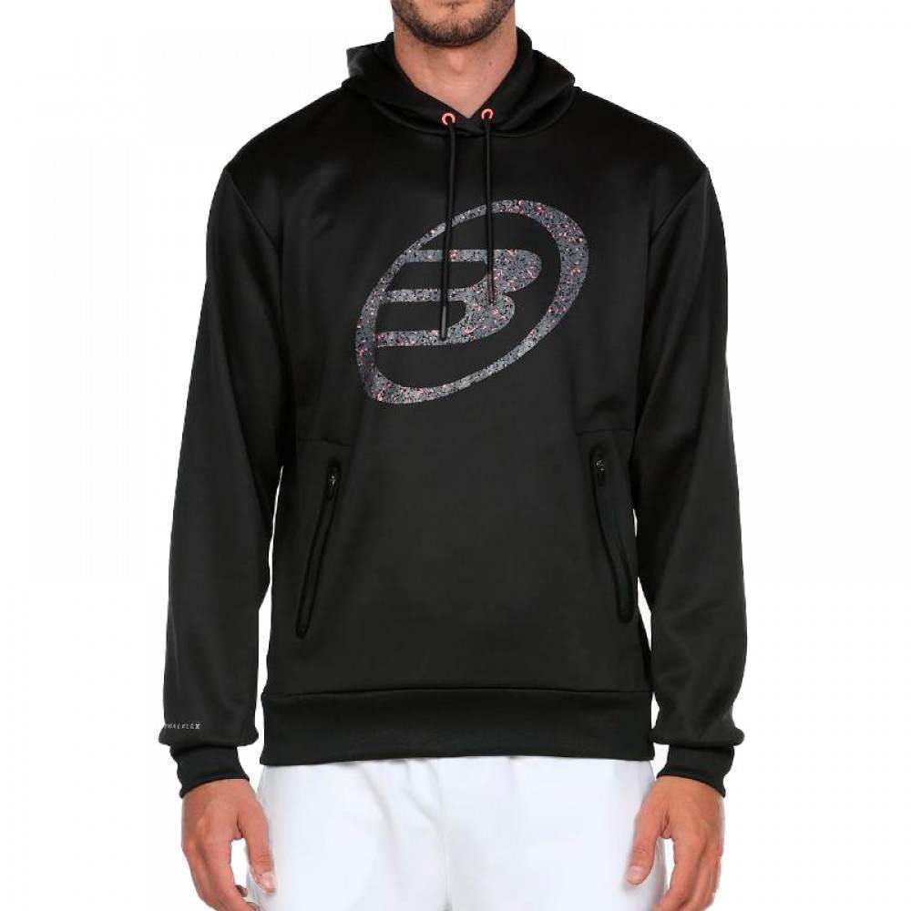 Sudadera Bullpadel Imana Negro - Barata Oferta Outlet