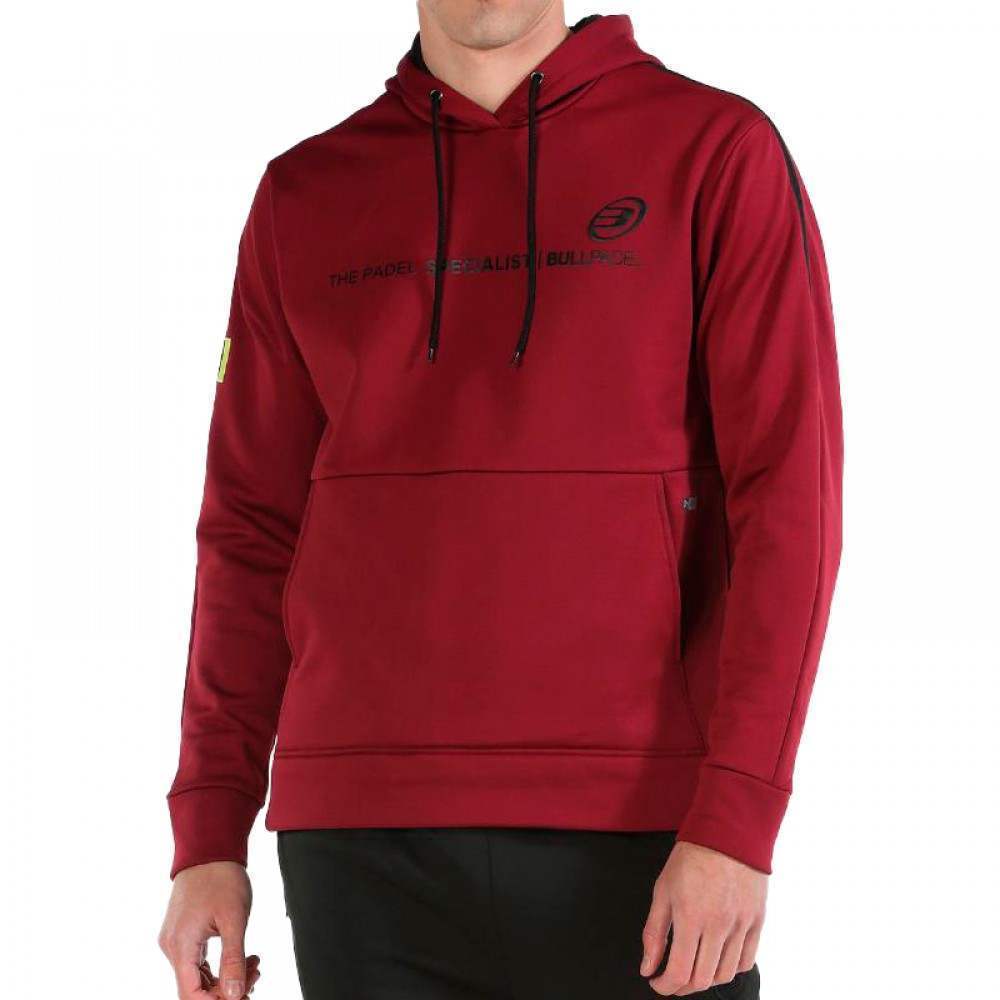 Sudadera Bullpadel Lipis Vino Burdeos - Barata Oferta Outlet