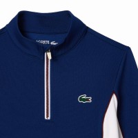 Sweat-shirt femme Lacoste Ultra Dry bleu marine blanc