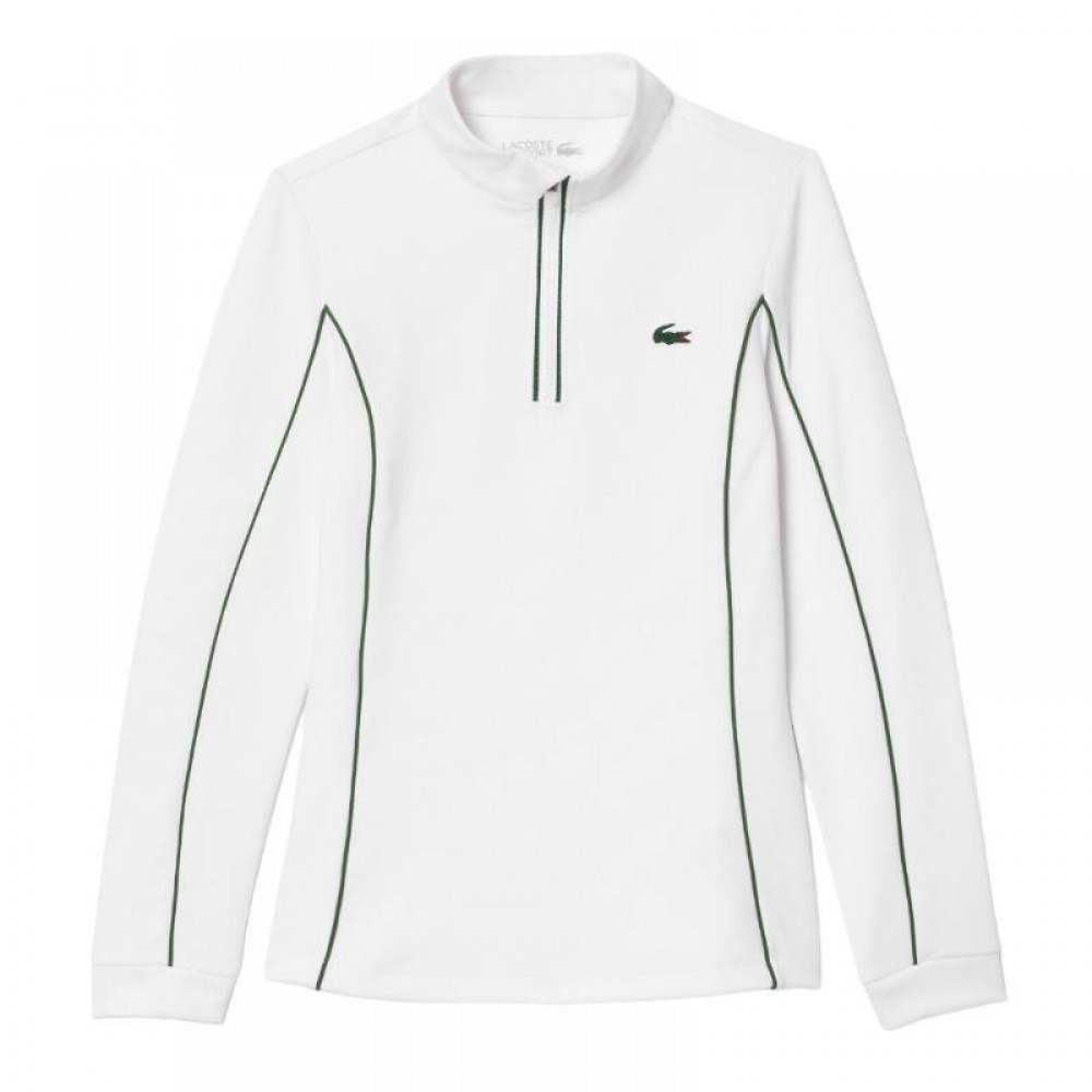 Lacoste Ultra Dry White Green Women''s Sweatshirt