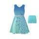 Badu Colortwist 2 In 1 Aqua Blue Bidi Dress