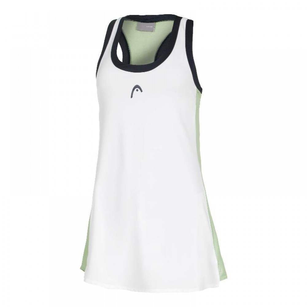 Vestido Head Play Tech Blanco Verde