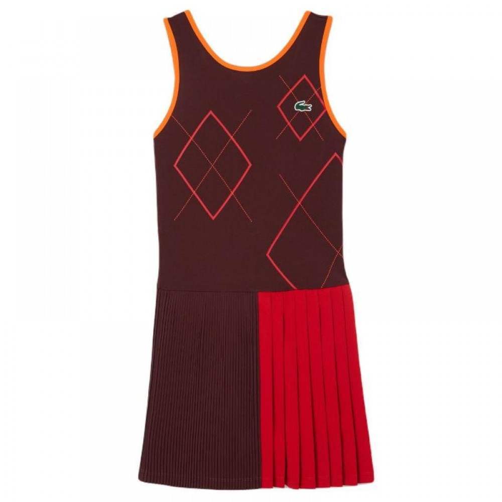 Lacoste Ultra Dry Burgundy Orange Dress