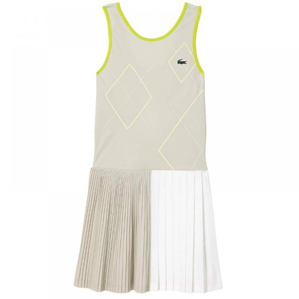 Lacoste Ultra Dry Dress Gray White Yellow