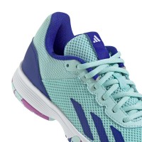 Zapatillas Adidas Courtflash Aqua Azul Purpura Junior