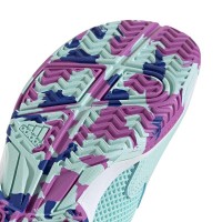 Zapatillas Adidas Courtflash Aqua Azul Purpura Junior