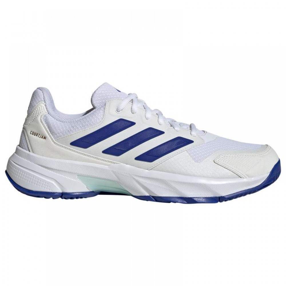 Adidas CourtJam Control 3 White Blue Aqua Sneakers