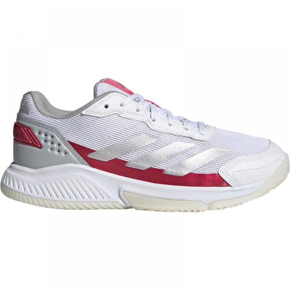 Adidas Courtquick Padel White Silver Pink Women''s Sneakers