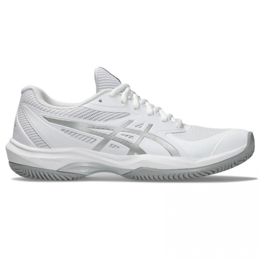 Zapatillas Asics Game FF Clay Blanco Plata Mujer