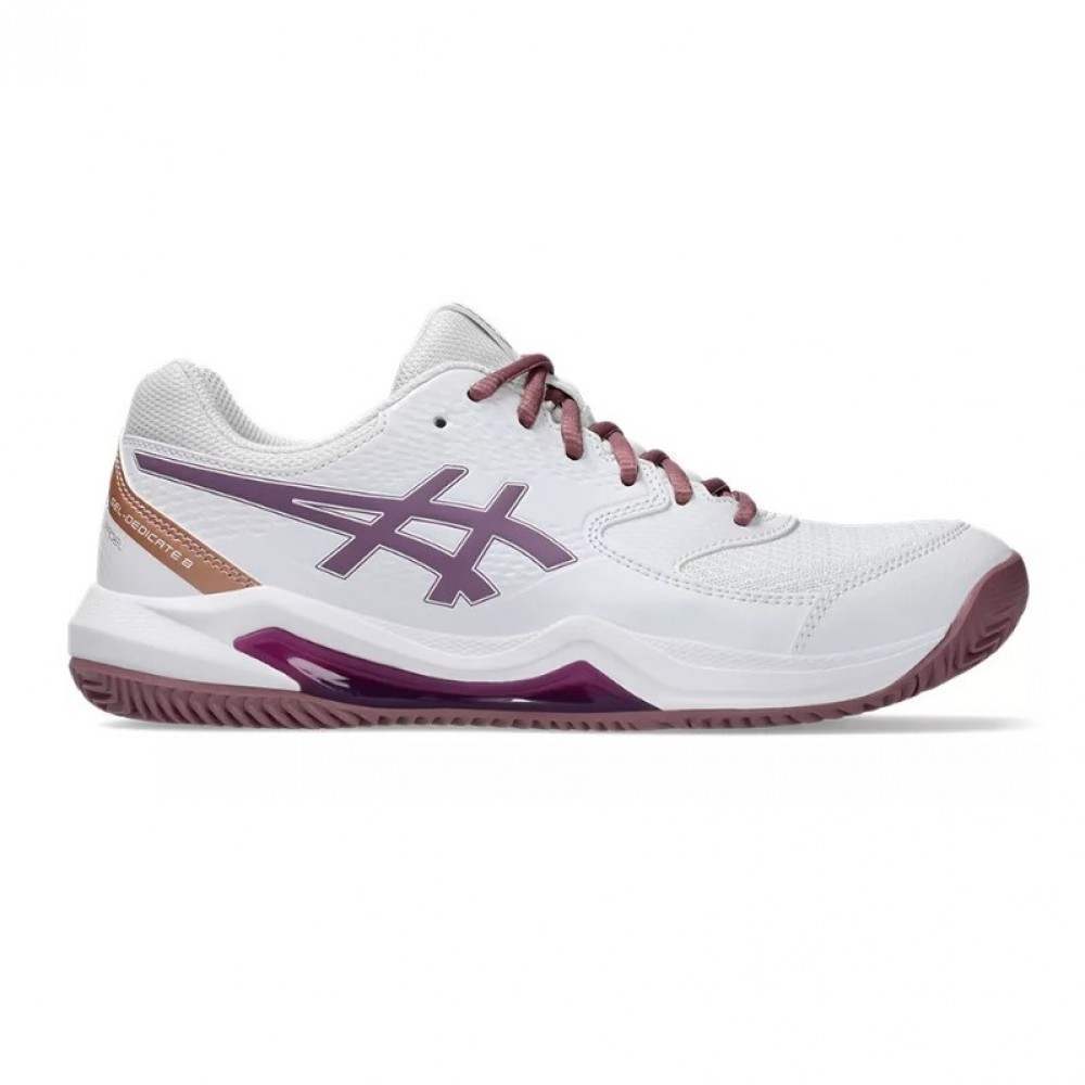 Baskets Femme Asics Gel Dedicate 8 Padel Blanc Ube Fonce