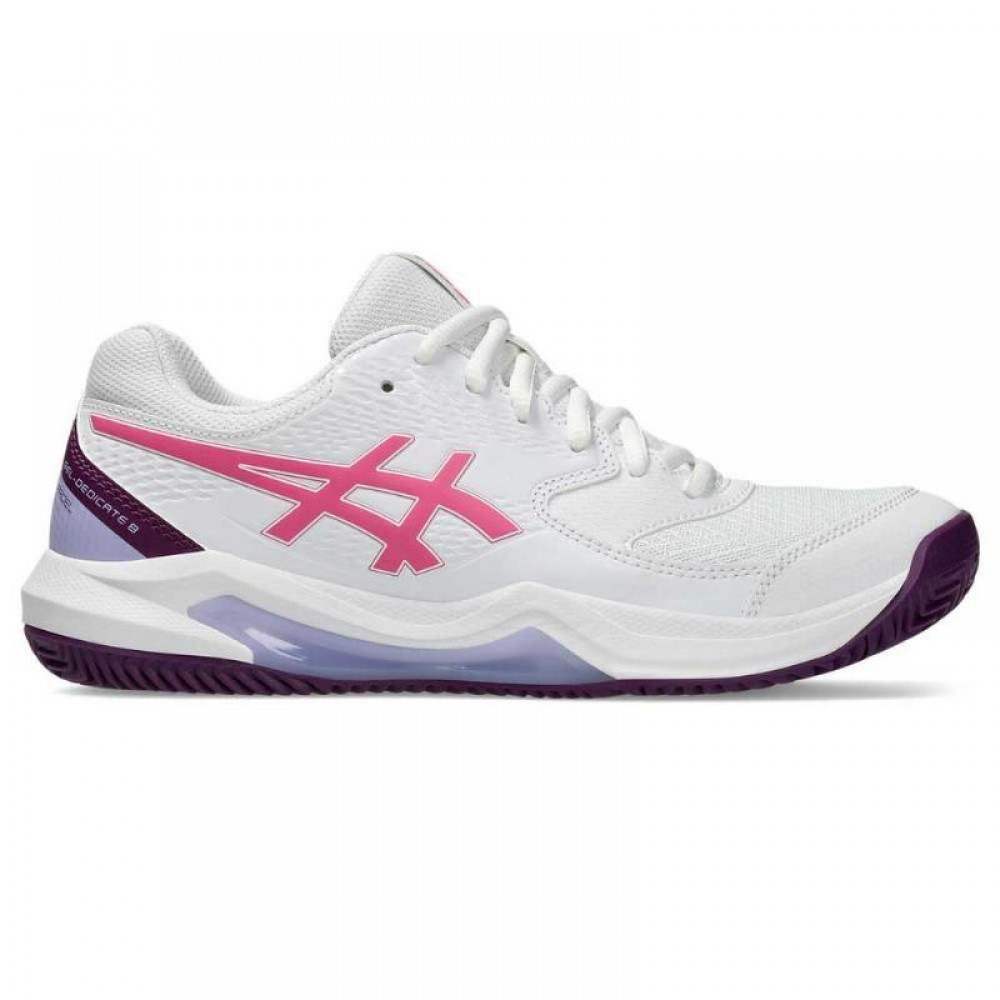 Asics Gel Dedicate 8 Padel White Dragon Fruit Women''s Sneakers