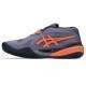 Zapatillas Asics Gel Resolution X Clay Gris Purpura Naranja