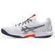 Asics Solution Speed FF 3 TERRE BATTUE Blanc Gris Orange Baskets