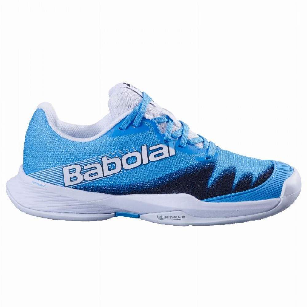 Zapatillas Babolat Jet Premura 2 Azul Cian Blanco Junior