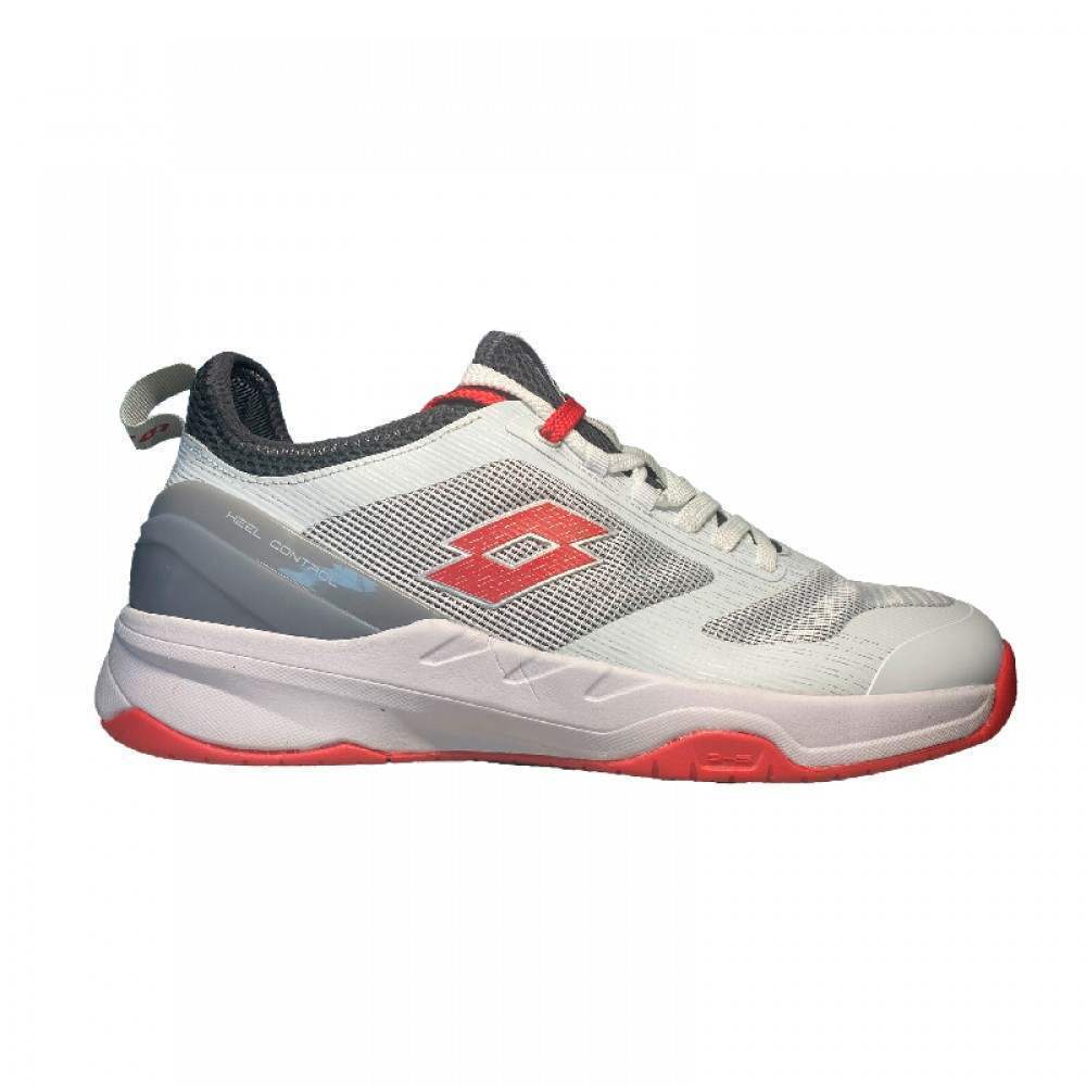 Zapatillas Lotto Mirage 200 Blanco Rojo Poppy Gris - Barata Oferta Outlet