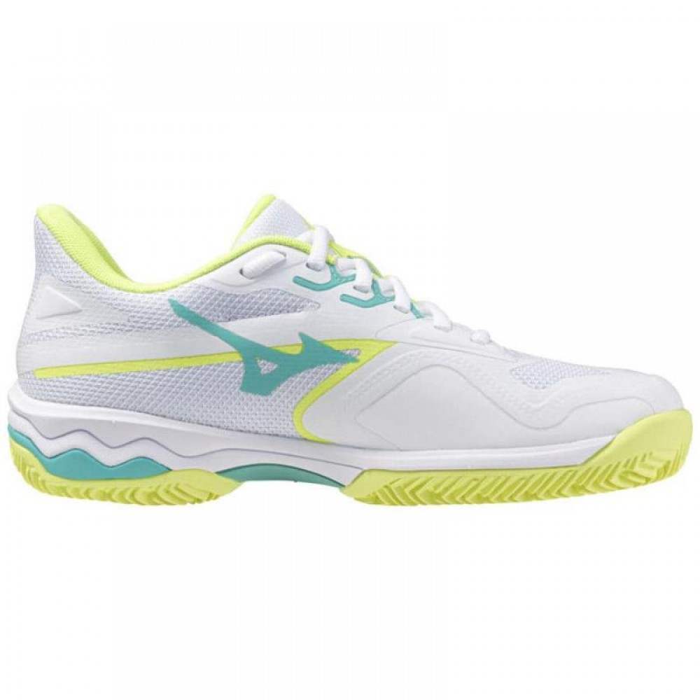 Mizuno Wave Exceed Light 2 Clay White Black Lime Women''s Sneakers