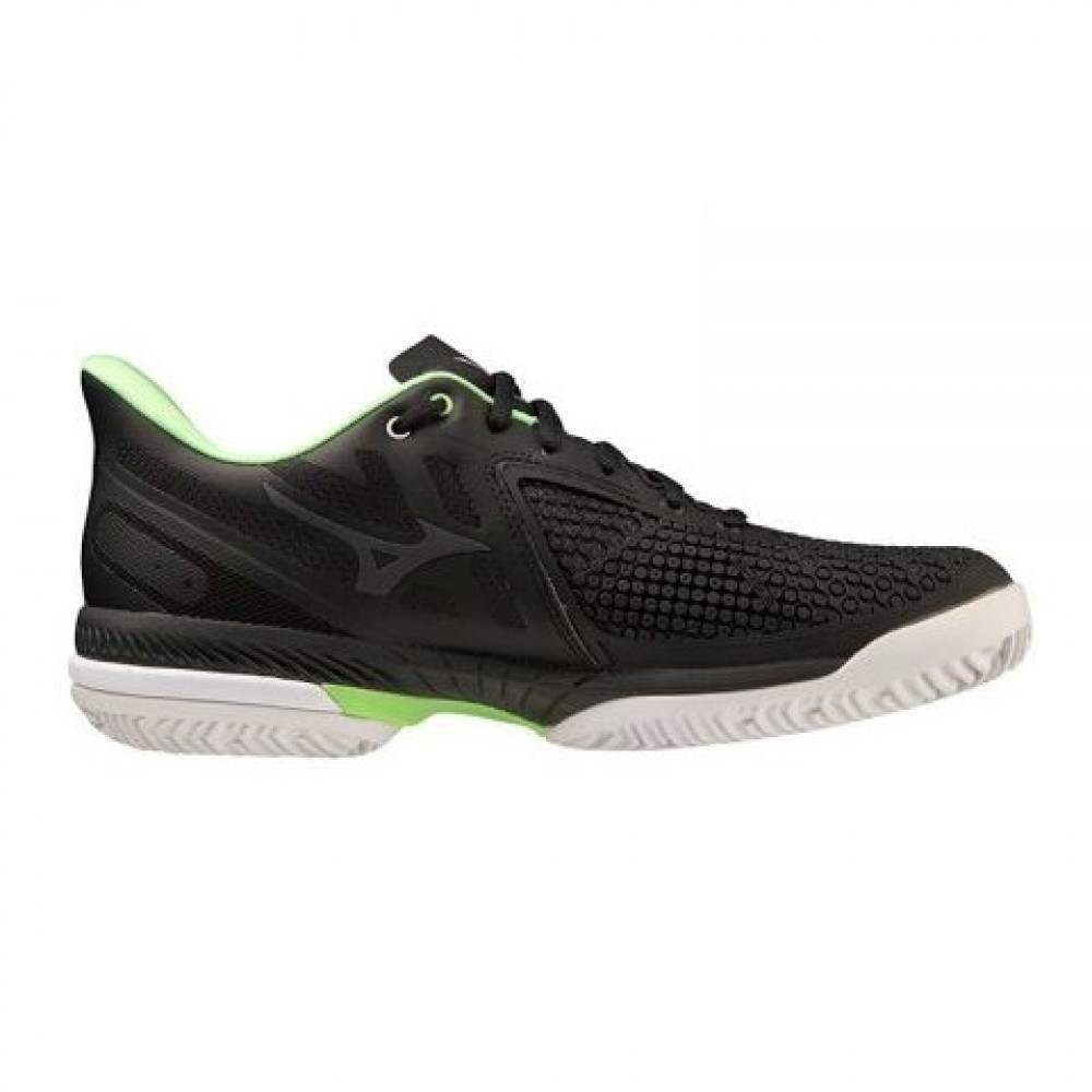 Zapatillas Mizuno Wave Exceed Tour 5 CC Negro Verde - Barata Oferta Outlet