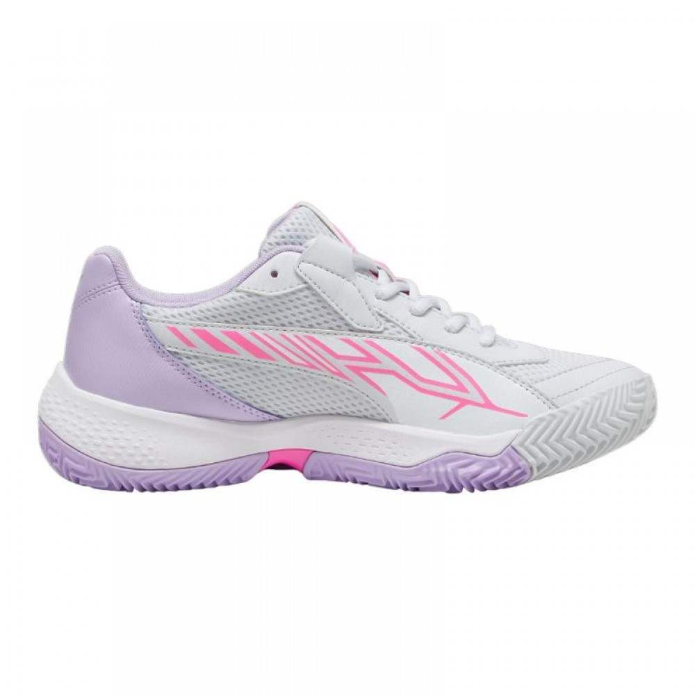 Zapatillas Puma Nova Court Plata Blanco Violeta Mujer