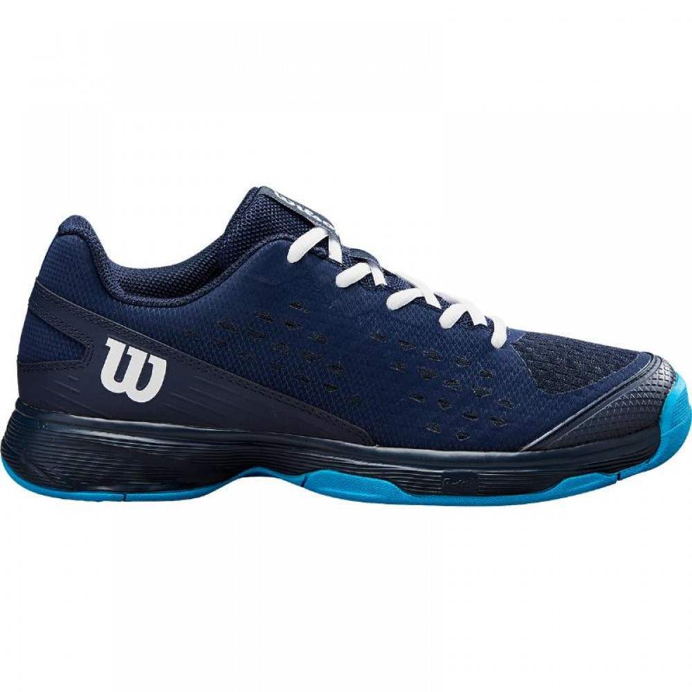 Zapatillas Wilson Rush Pro L Azul Marino Blanco Junior